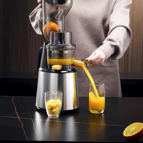 300W Cold Press Slow Juicer, Stainless Steel 5.1 Inch Feeding Chute, Pulp Juice Separation, Quiet and Efficient for Maximum Nutrient Extraction 300W Cold Press Slow Juicer, Stainless Steel 5.1 Inch Feeding Chute, Pulp Juice Separation, Quiet and Efficient for Maximum Nutrient Extraction